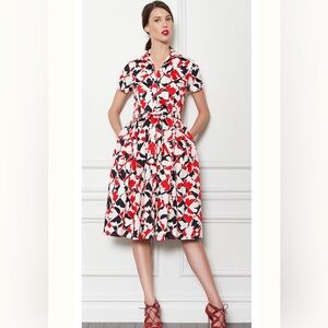 Carolina Herrera Pre-Fall 2013 – Diamond Strech Cotton Afternoon Shirt Dress